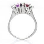 Diamond Gemstone Ring in 14kt White Gold